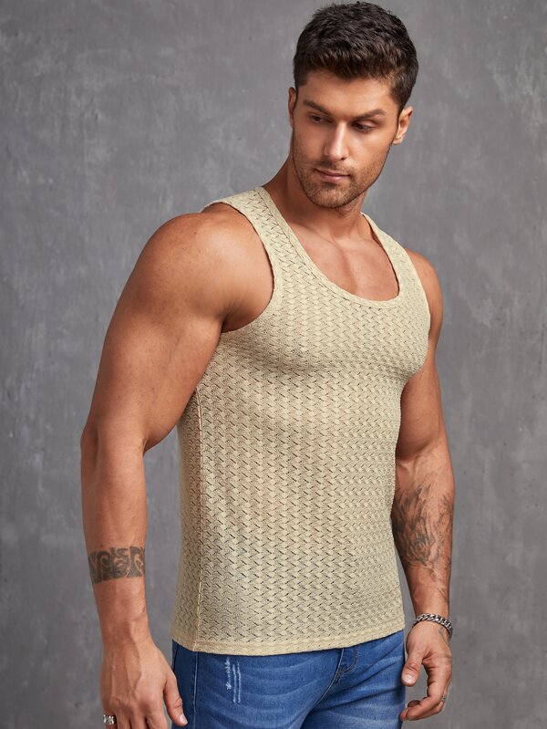 Manfinity Homme Men Solid Tank Top SHEIN UK