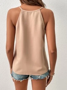 SHEIN Essnce Cami-top met kleurvlakken - Abrikoos - Bekijken 2