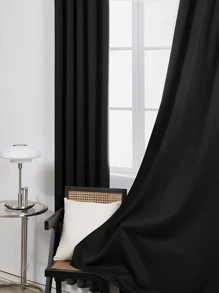 Rèm chắn sáng một tấm chắc chắn - màu đen - Xem 4