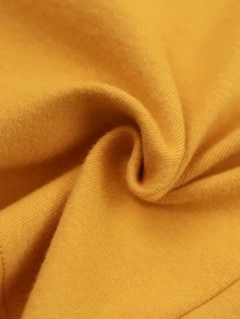 Chicos Camiseta unicolor de cuello alto - Mostaza Amarilla - Ver 6