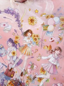 2pcs Cartoon Graphic Random Sticker - Multicolor - View 2