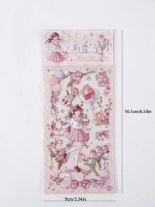 2pcs Cartoon Graphic Random Sticker - Multicolor - View 5