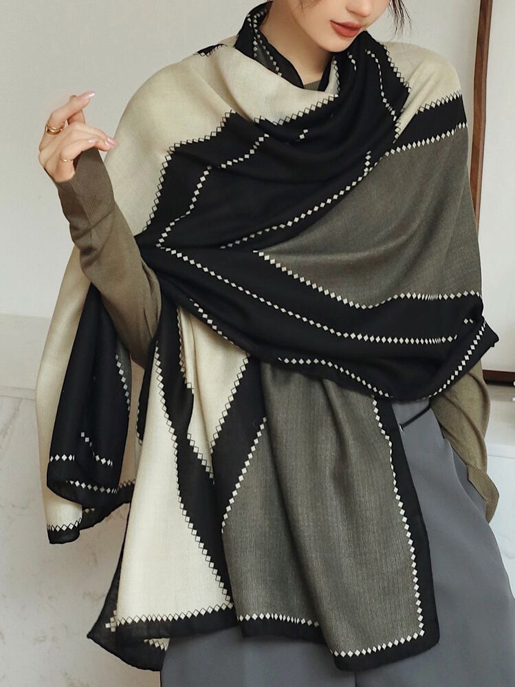 Sciarpa invernale da uomo calda con texture cashmere set