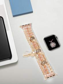 1條時尚流蘇串珠錶帶，相容於 Apple Watch Ultra 2/1，Se 9/8/7/6/5/4/3/2/1，尺寸 38/40/41/42/44/45/49 毫米 - 彩色 - 查看 4