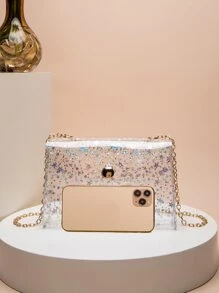 Túi Crossbody Nữ Đồ họa Chuỗi Đúng mốt - Nhiều màu - Xem 3