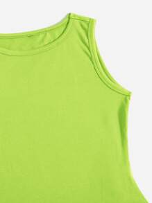 SHEIN EZwear Enkel Enkel Bodysuit - Limegrön - Visa 5
