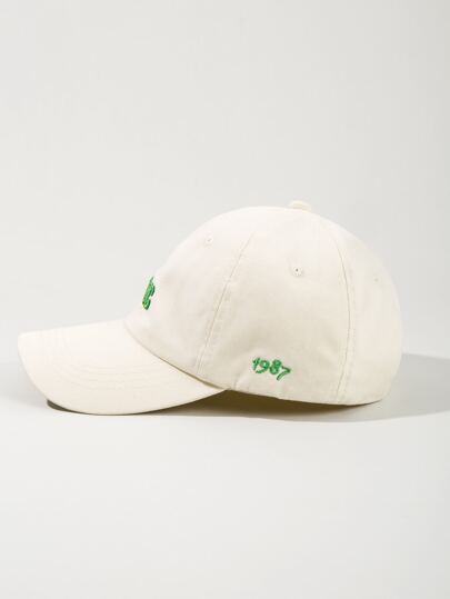 1pc Women's Solid Color Hand-Embroidered Shaped Baseball Cap, Street Style Casual Hat With Y2K Unique Personality Design, Adjustable Hip Hop Gothic Hat, Bohemian, Earth Tones, Spring Summer Bright Colors, Girlcore, Suitable For Music Festivals, Traveling, Hiking, Sun Protection, Outdoor Gatherings, Daily Streetwear