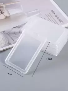 1 pieza Funda de tarjeta transparente