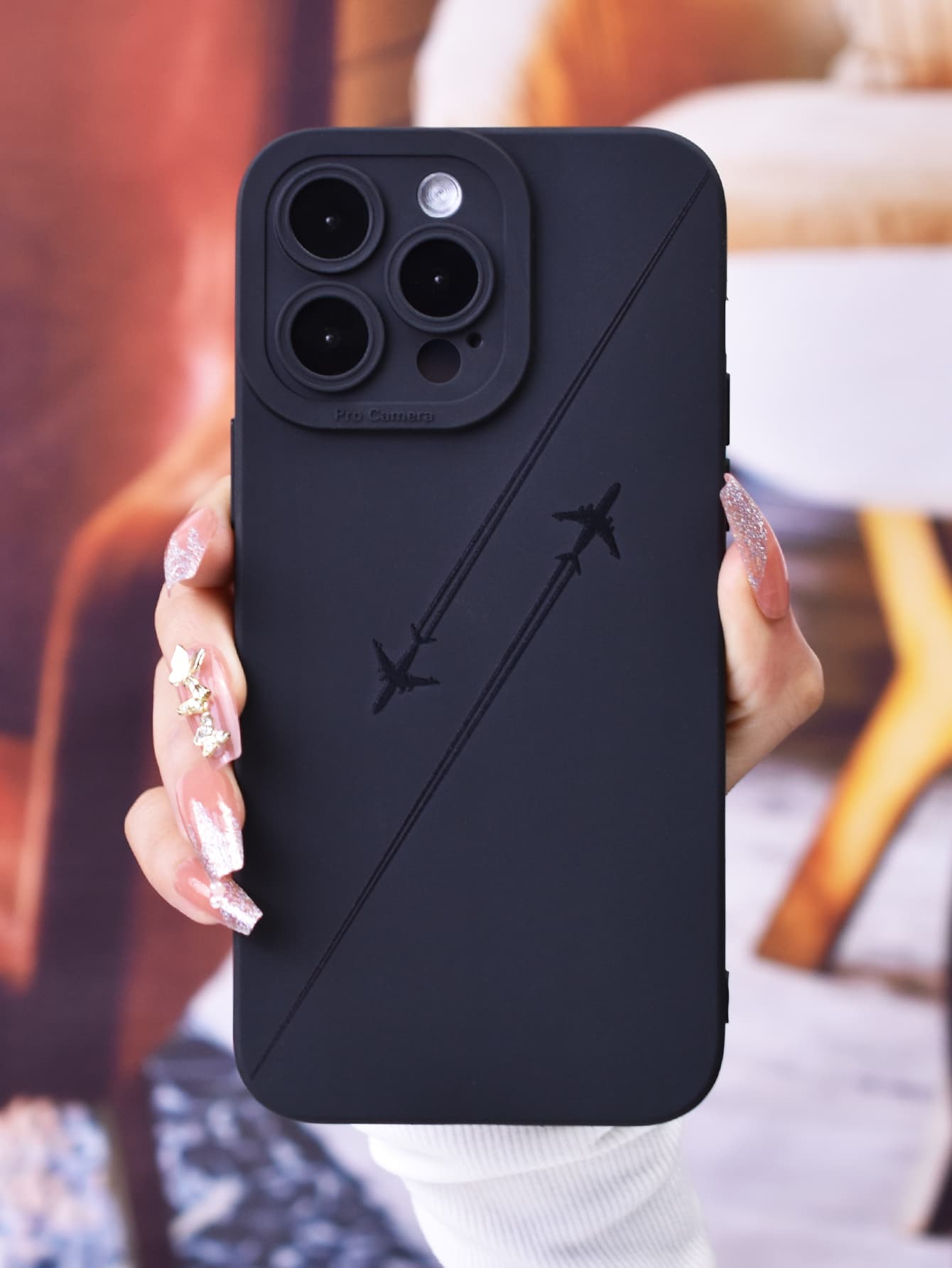 Airplane Pattern Phone Case - Multicolor - View 1