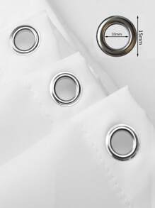 Balloon & Heart Pattern Shower Curtain - Multicolor - View 2