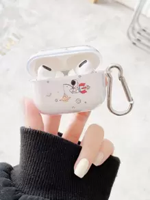 1pc Astronaut Pattern Case Compatible With AirPods - Multicolor - View 1