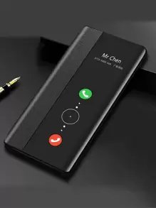 1 件黑色防摔智能睡眠皮套，带侧窗设计，兼容 和 Galaxy S24/S24+/S24 Ultra 5g 以及 15/15 Pro/15 Pro Max，防水防震防刮 - 黑色 - 查看 1