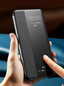 1 件黑色防摔智能睡眠皮套，带侧窗设计，兼容 和 Galaxy S24/S24+/S24 Ultra 5g 以及 15/15 Pro/15 Pro Max，防水防震防刮 - 黑色 - 查看 2