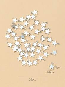 20入組星星DIY吊墜