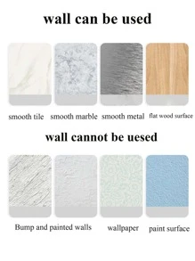 1 pieza Estante de almacenaje Accesorio de pelo montado en la pared