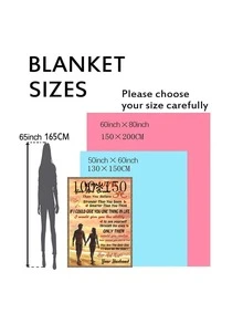 1pc Slogan & Figure Graphic Blanket - Multicolor - View 2