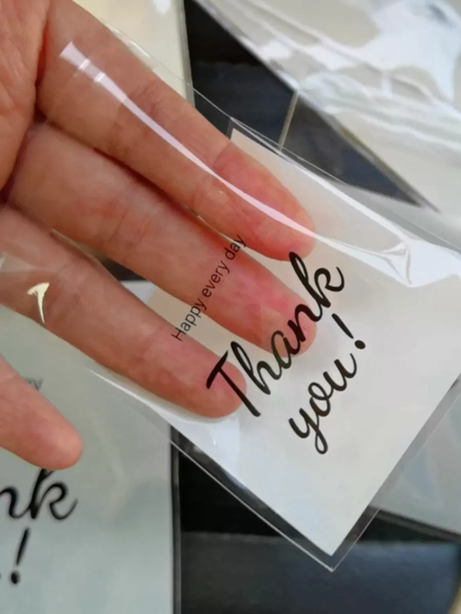 100 件礼品包装袋、饼干袋、糖果包装袋、礼品袋、圣诞礼品袋