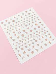 1sheet Star Pattern Nail Art Sticker - Gold - View 4