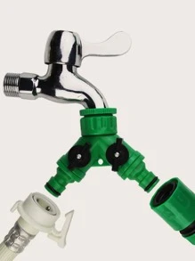 1入組水龍頭分流器帶閥門 - 綠色 - 查看 1