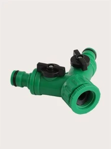 1入組水龍頭分流器帶閥門 - 綠色 - 查看 3