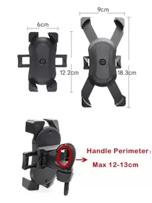 折疊式嬰兒車手機支架 - 黑色 - 查看 5