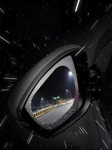 2入組汽車後視鏡鏡子防水膜 - 無色 - 查看 2