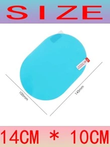 2入組汽車後視鏡鏡子防水膜 - 無色 - 查看 3