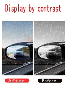 2入組汽車後視鏡鏡子防水膜 - 無色 - 查看 5