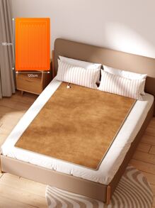 JMMO Heated Mattress Pad,Electric Bed Warmer With 9 Heat Levels,Ultra Soft & Skin-Friendly,Auto-Off Protection & 1-12Hours Timer,180cm*120cm - EU Plug - Brown - View 2