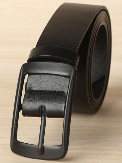 Men's Business Black Square Buckle Belt For Birthday Gift Work Summer, School Casual, Business, Boyfriend Husband Father Dad Men Gift, Daily Wear, Fashion, Teen, Outdoor, Vacation, Athletic, Travel, Street, Boho, Vintage Fall, Autumn, Halloween Autumn-Winter Accessories,Suitable For Teens, Youth,Men,Casual, Outdoor, Athletic, Vacation, Graduation Gifts, Birthday, Daily Wear