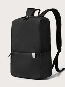 Niños Mochila clásica minimalista - Negro - Ver 1