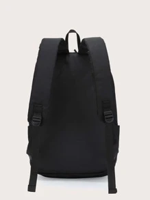 Niños Mochila clásica minimalista - Negro - Ver 3