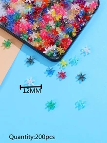 200pcs Flower Design Bead - Multicolor - View 3