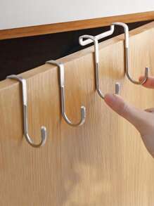 1入組不銹鋼壁掛鉤 - 銀色 - 查看 1