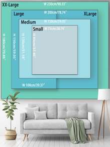 Heart & Letter Graphic Tapestry - Multicolor - View 2