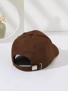 素色棒球帽 - 咖啡棕 - 查看 4