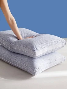 1 pieza Funda de almohada sin relleno liso color - Gris - Ver 1