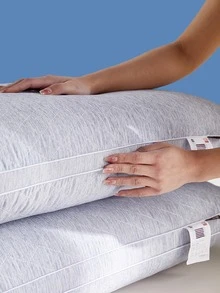 1 pieza Funda de almohada sin relleno liso color - Gris - Ver 3