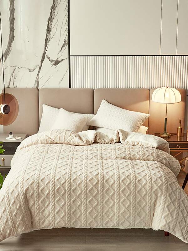 1pc Geometric Textured Blanket SHEIN USA