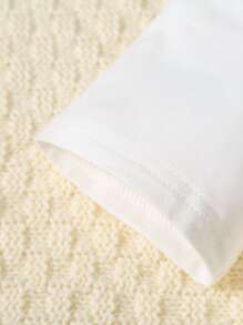 Tops con gái lớn Nơ Bướm Con số Giải trí - trắng - Xem 5