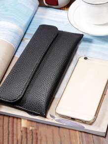 Ví Nữ màu trơn Thanh lịch - màu đen - Xem 3