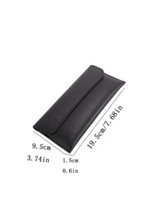 Ví Nữ màu trơn Thanh lịch - màu đen - Xem 4