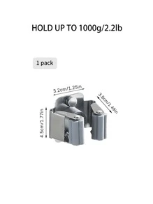 1pc Stainless Steel Mop Holder - Silver - View 4