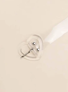 Cinturón transparente con hebilla de corazón - transparente - Ver 3