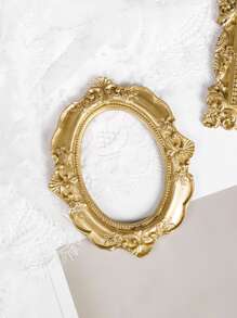 1 cái khung ảnh thiết kế trang trí thủ công - Vàng - Xem 6