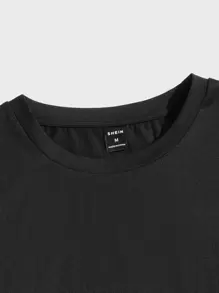 GENTILAND 男士熱帶圖案T恤和腰部抽繩短褲 - 彩色 - 查看 5