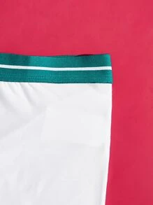 Hombres Calzoncillos boxer con cinta de rayas cintura - Blanco - Ver 4