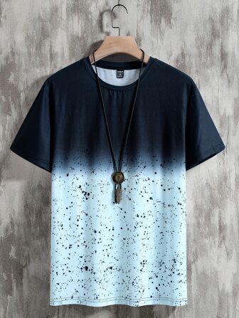 Uomo Maglietta sfumato con stampa dalmata