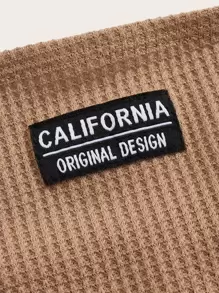 SHEIN EZwear Top bandeau à applique lettre