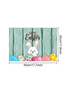1 Stück Tischset mit Ostern Hase Muster - Verschiedenfarbig - Übersicht 3